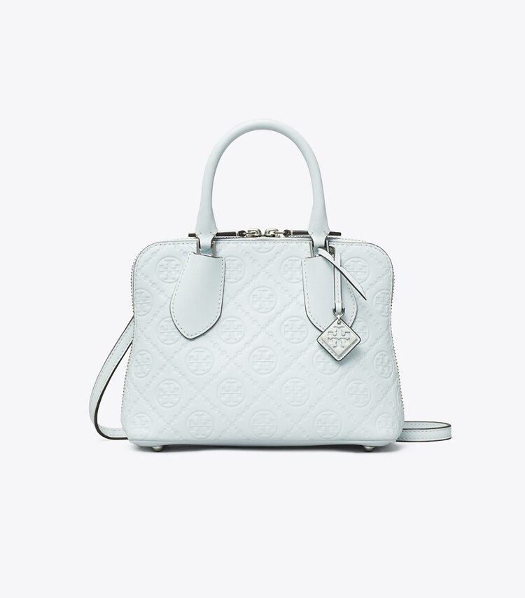 Tory Burch designer sacs à bandoulière Mini sac Swing en cuir T Monogram in Ice Blue front