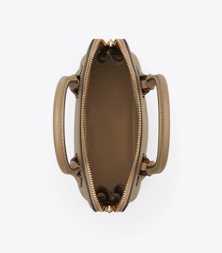 Tory Burch designer sacs à bandoulière Mini sac Swing in Taupe Oak angle