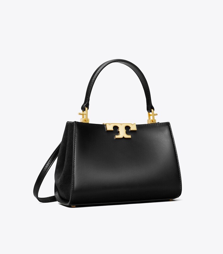 Tory Burch diseñador bolsos bandolera Mini Satchel Eleanor en Black ángulo