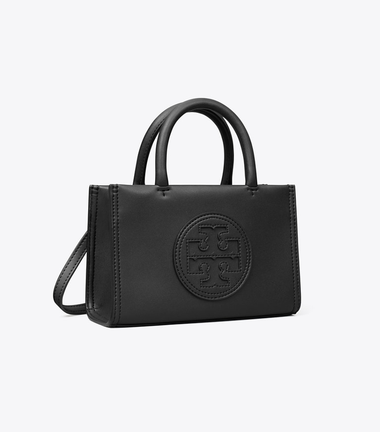 Tory Burch designer borse a spalla Mini shopping Ella Bio in Black angle