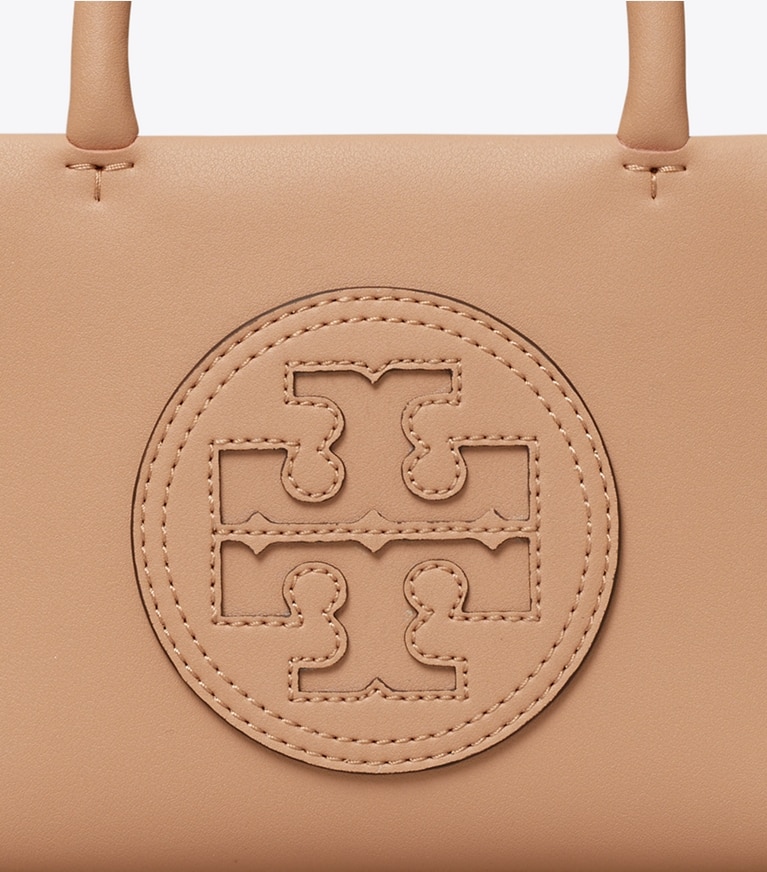 Tory Burch designer borse a spalla Mini shopping Ella Bio in Light Sand angle