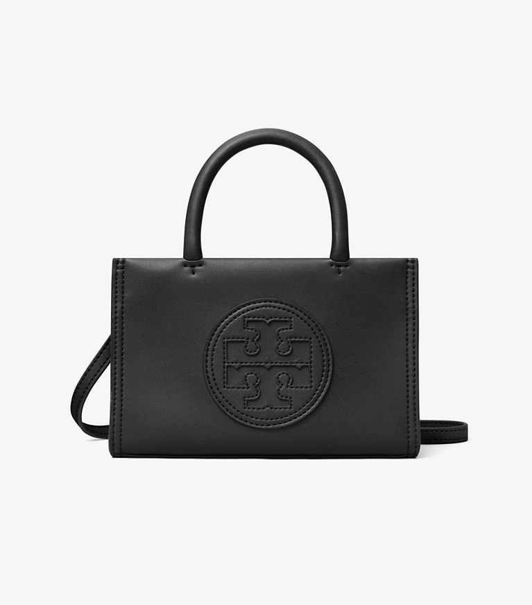 Tory Burch designer borse a spalla Mini shopping Ella Bio in Black angle