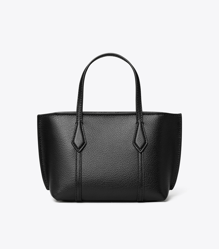Tory Burch designer borse a spalla Mini shopping Perry in Black indietro