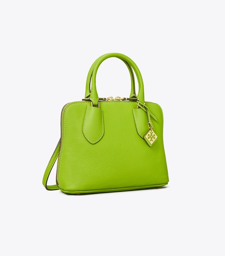 Tory Burch designer crossbody bags Mini Swing Satchel in Wheat Grass angle