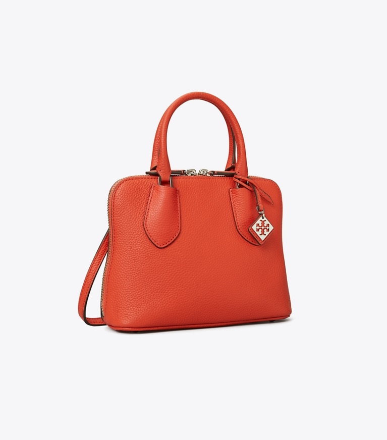 Tory Burch designer crossbody bags Mini Swing Satchel in Poppy Red angle