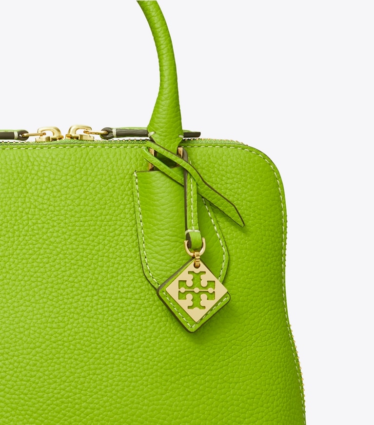 Tory Burch designer crossbody bags Mini Swing Satchel in Wheat Grass angle