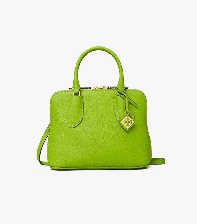 Tory Burch designer crossbody bags Mini Swing Satchel in Wheat Grass angle