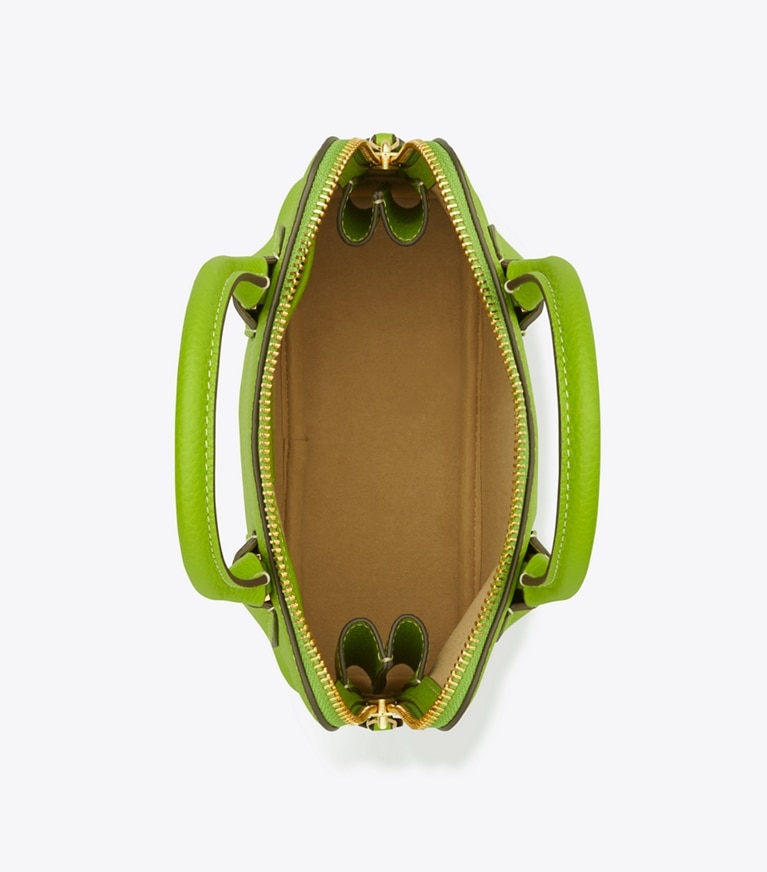 Tory Burch designer crossbody bags Mini Swing Satchel in Wheat Grass angle