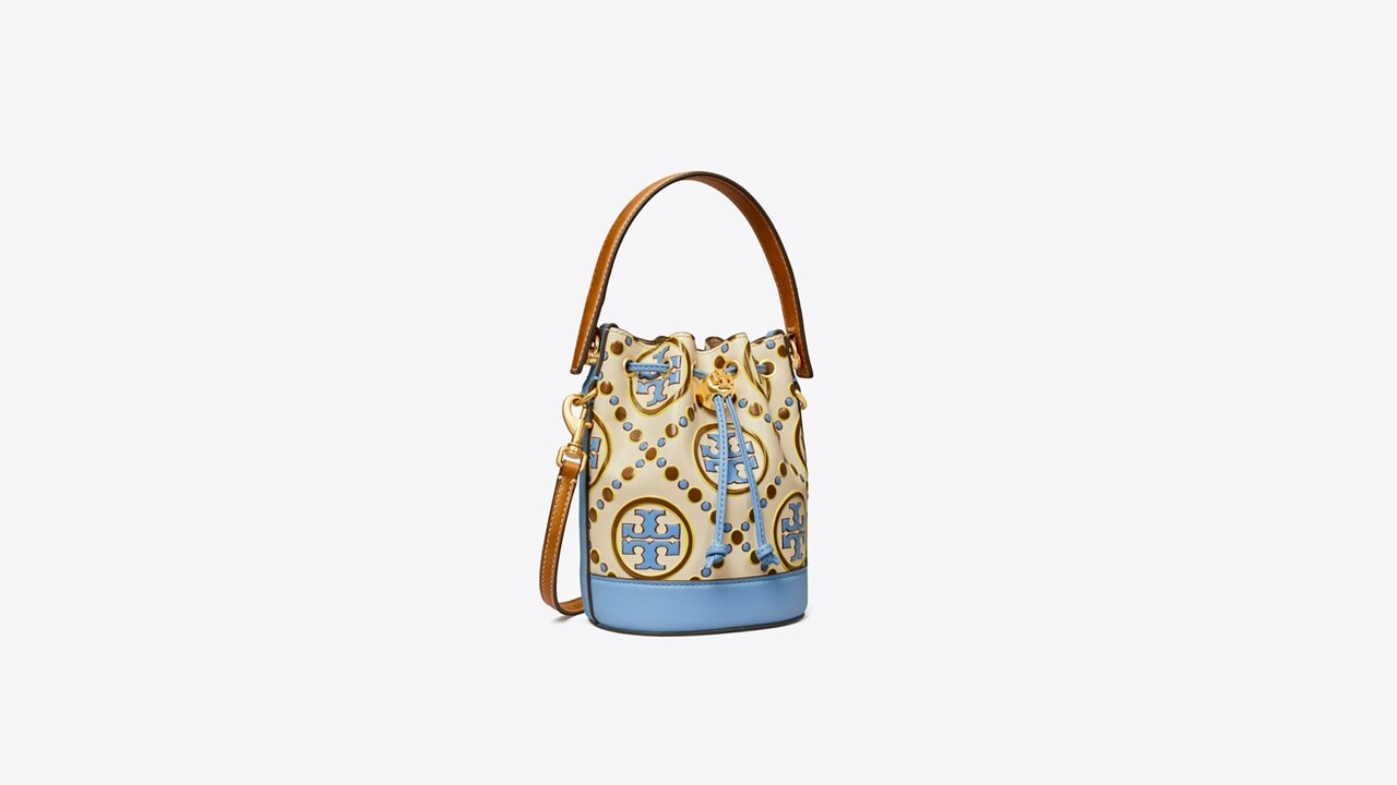 Tory Burch McGraw Calf Leather Bucket Bag (Bucket Bags)