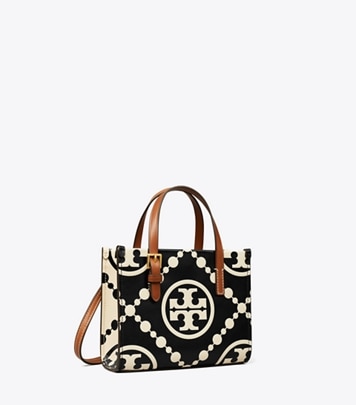 T Monogram Denim Bucket Bag: Women's Handbags, Crossbody Bags