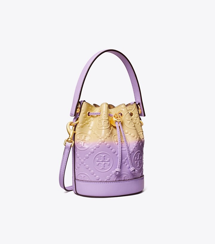Mini T Monogram Dip-Dye Bucket Bag: Women's Designer Crossbody Bags | Tory  Burch