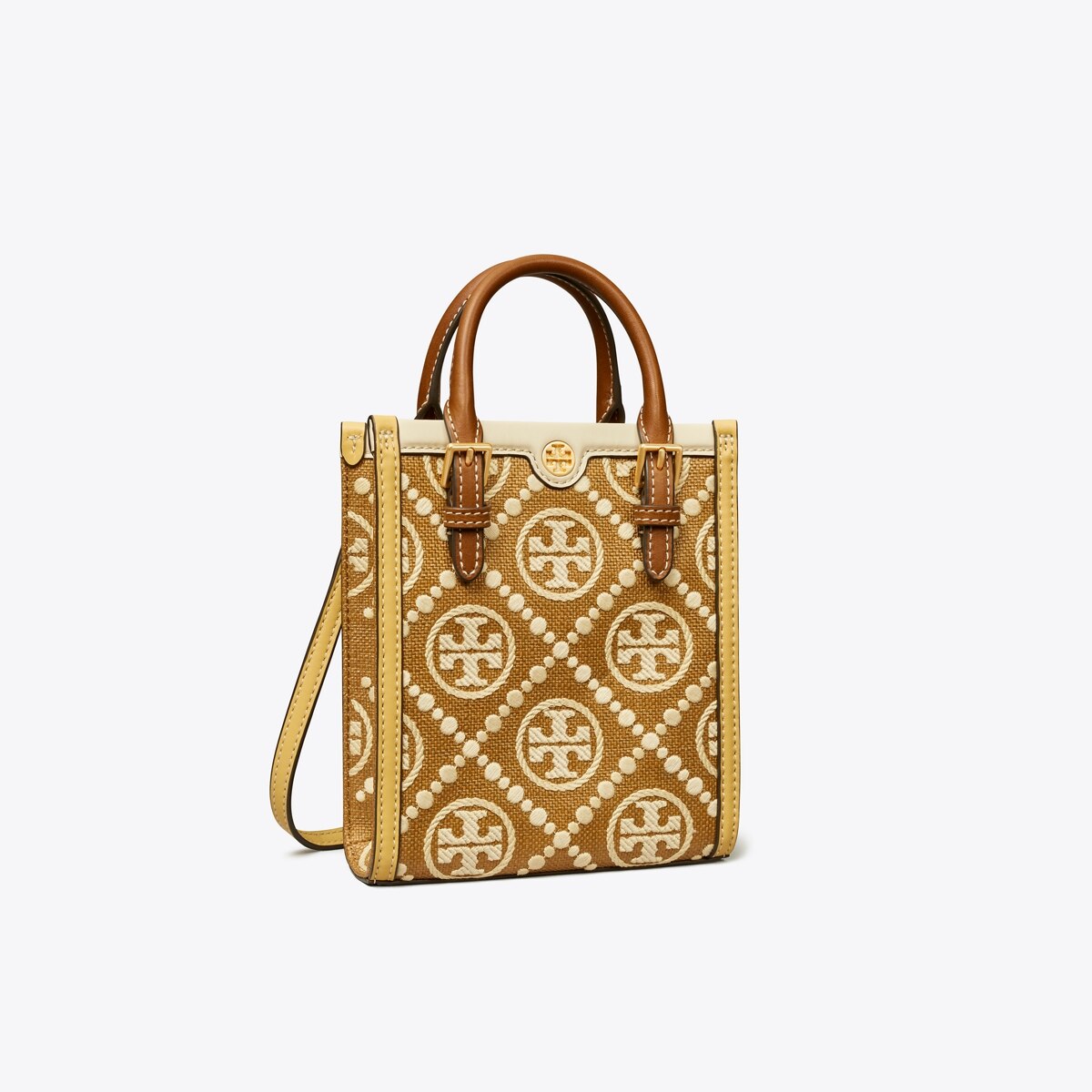 サイズはSサイズ ToryBurch Tモノグラムエンボス ミニトートバッグ