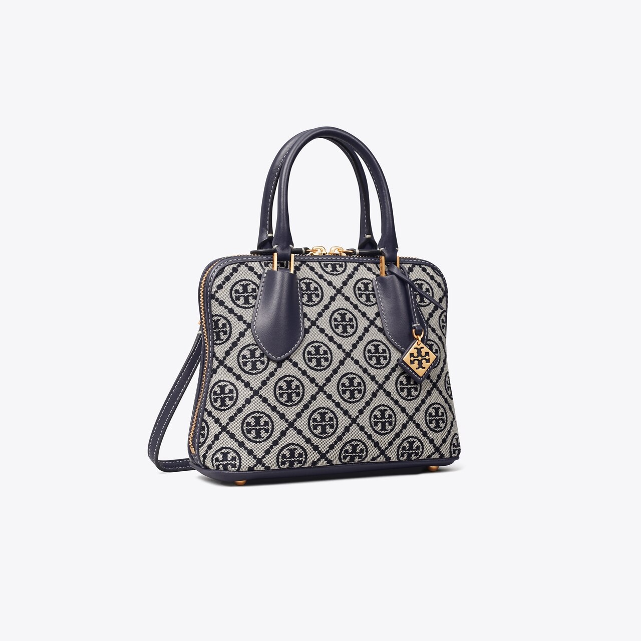 Mini T Monogram Jacquard Swing Satchel