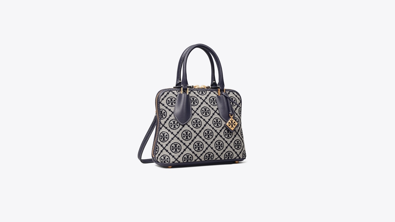 Mini T Monogram Jacquard Swing Satchel