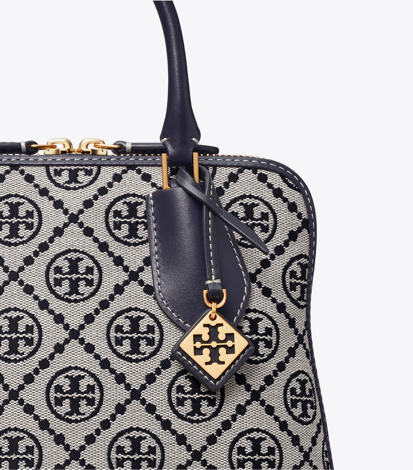 Mini T Monogram Jacquard Swing Satchel