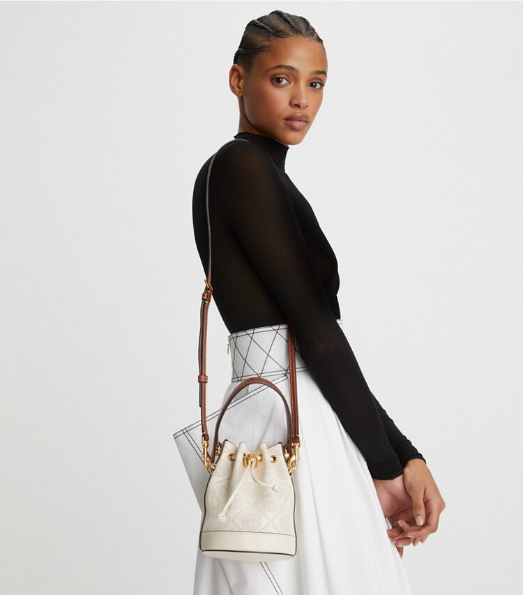 T Monogram Bucket Bag: Women's Designer Crossbody Bags