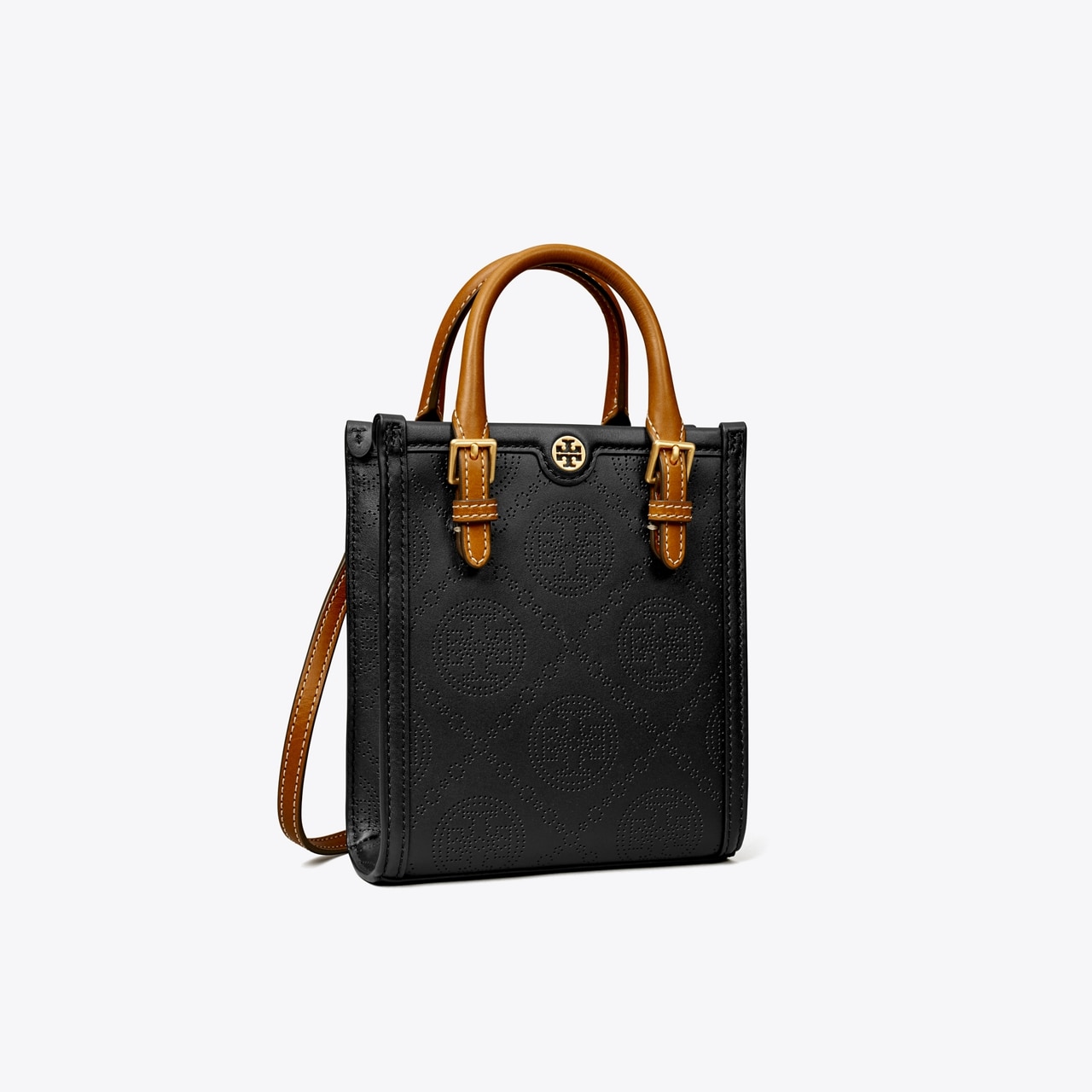 Mini T Monogram Perforated Leather Bucket Bag: Women's Designer Crossbody  Bags