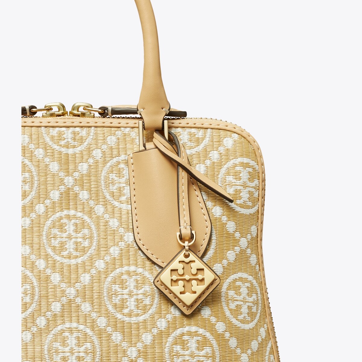 Mini T Monogram Raffia Swing Satchel: Women's Designer