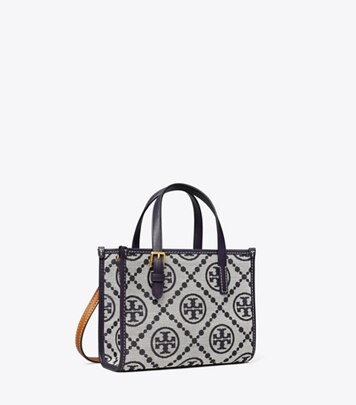 Tory Burch T Monogram Jacquard Mini N/S Tote