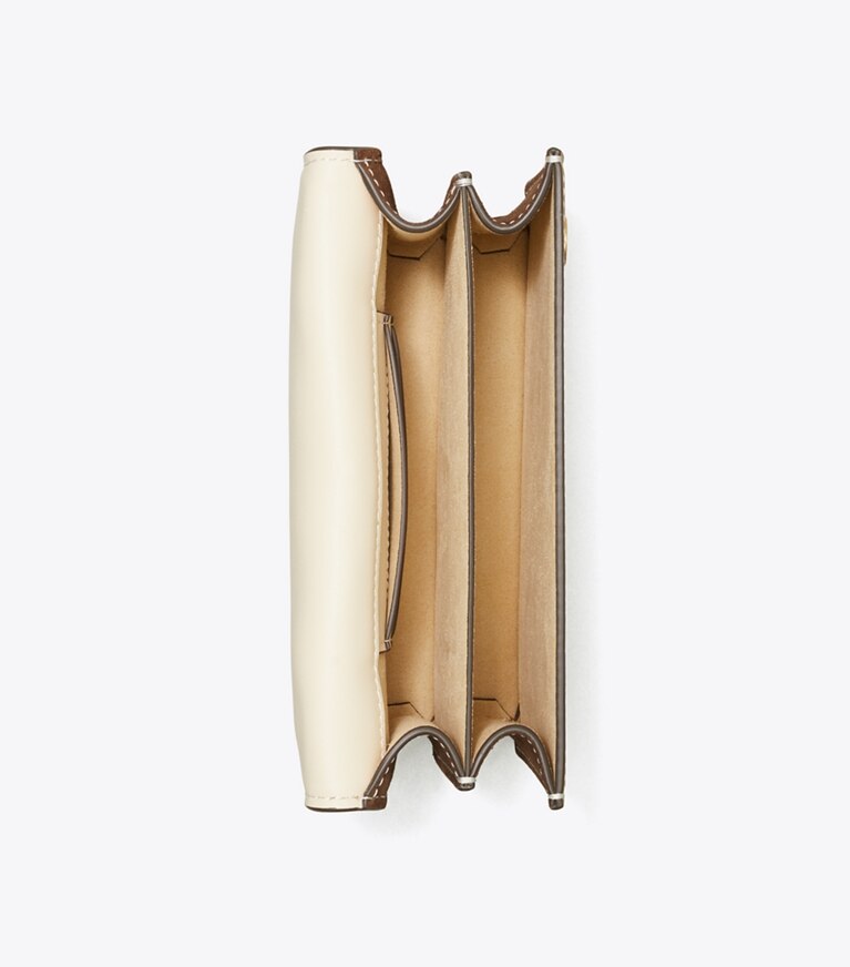 Tory Burch designer borse a spalla Minibag Miller color-block in BRIE / ALMOND FLOUR angle
