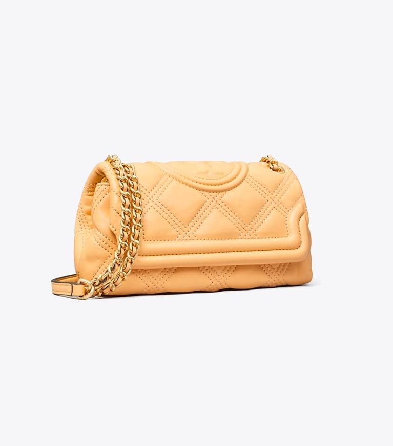 Tory Burch diseñador bolsos bandolera Minibolso convertible Fleming Soft en JACKFRUIT ángulo