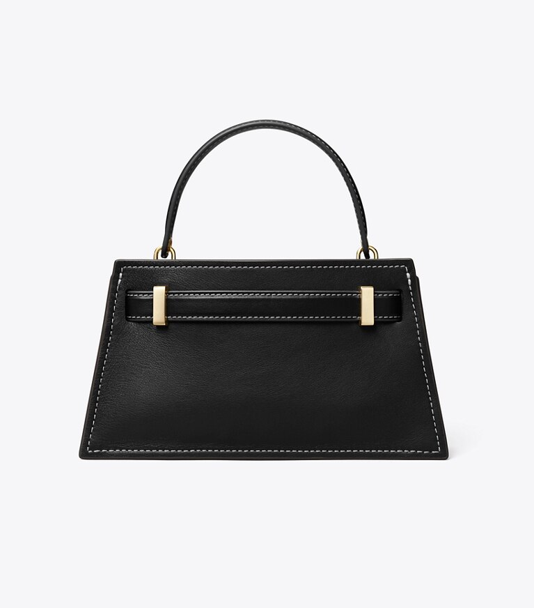 Tory Burch diseñador bolsos bandolera Minibolso Lee Radziwill con asa superior en Black parte trasera