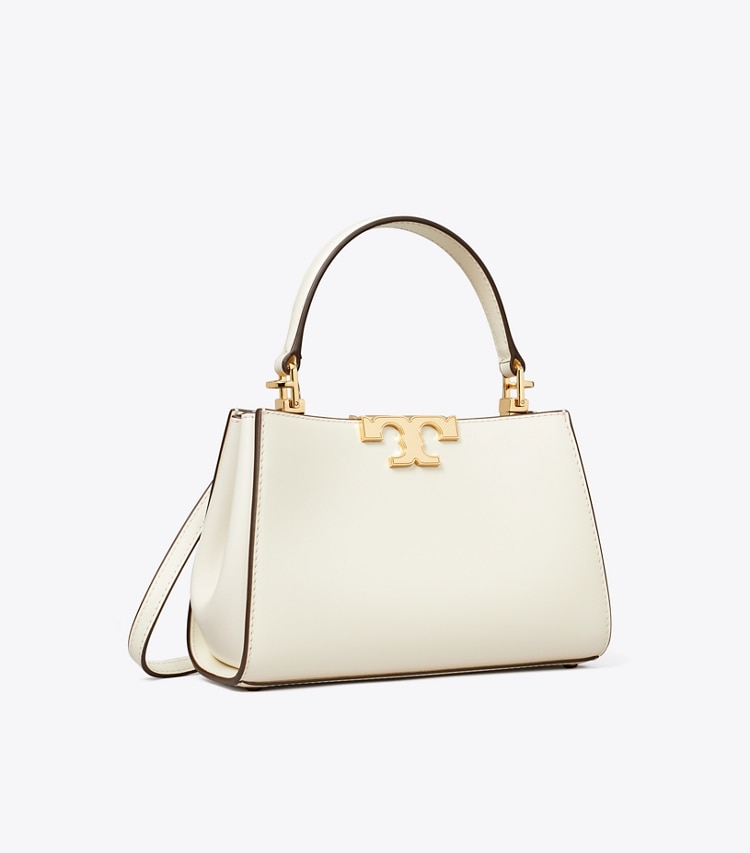 Tory Burch diseñador bolsos bandolera minibolso satchel Eleanor en Warm White ángulo