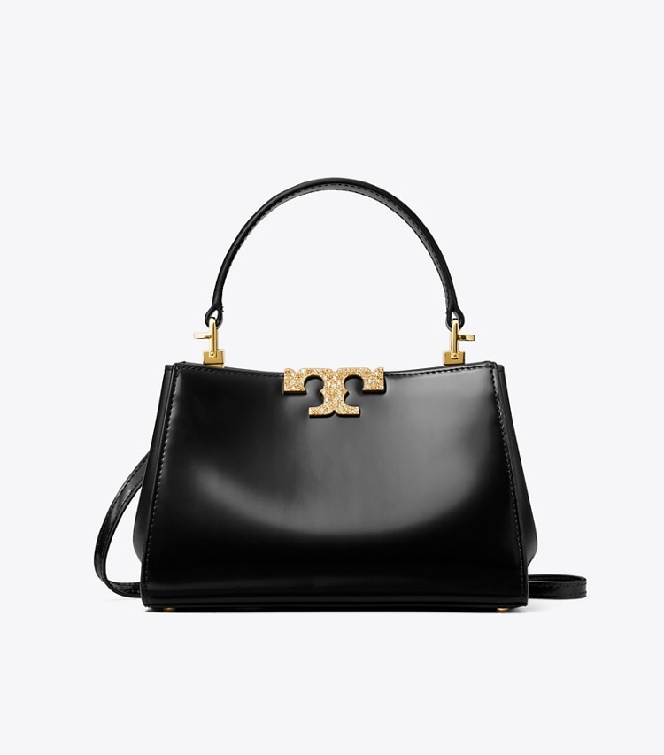 Tory Burch diseñador bolsos bandolera Minibolso satchel Eleanor de pavé en Black frontal