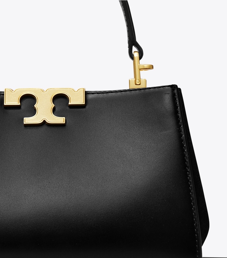 Tory Burch diseñador bolsos bandolera minibolso satchel Eleanor en Black detalle