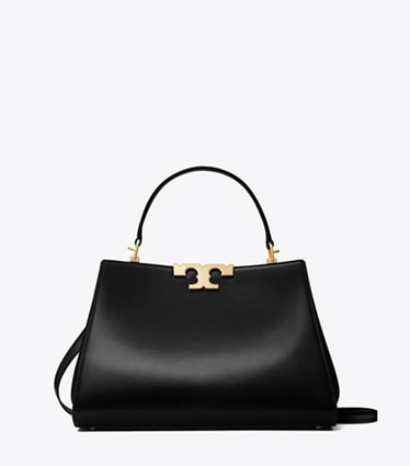 Tory Burch diseñador bolsos satchel Minibolso satchel Eleanor en Black frontal