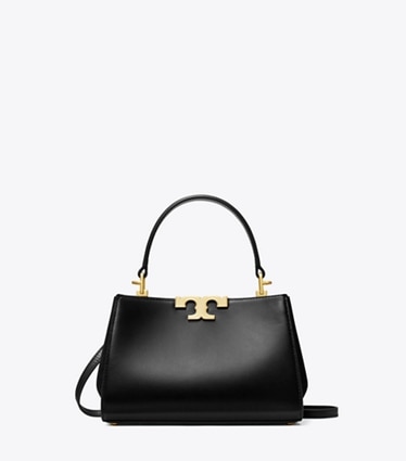 Tory Burch diseñador bolsos bandolera minibolso satchel Eleanor en Black frontal