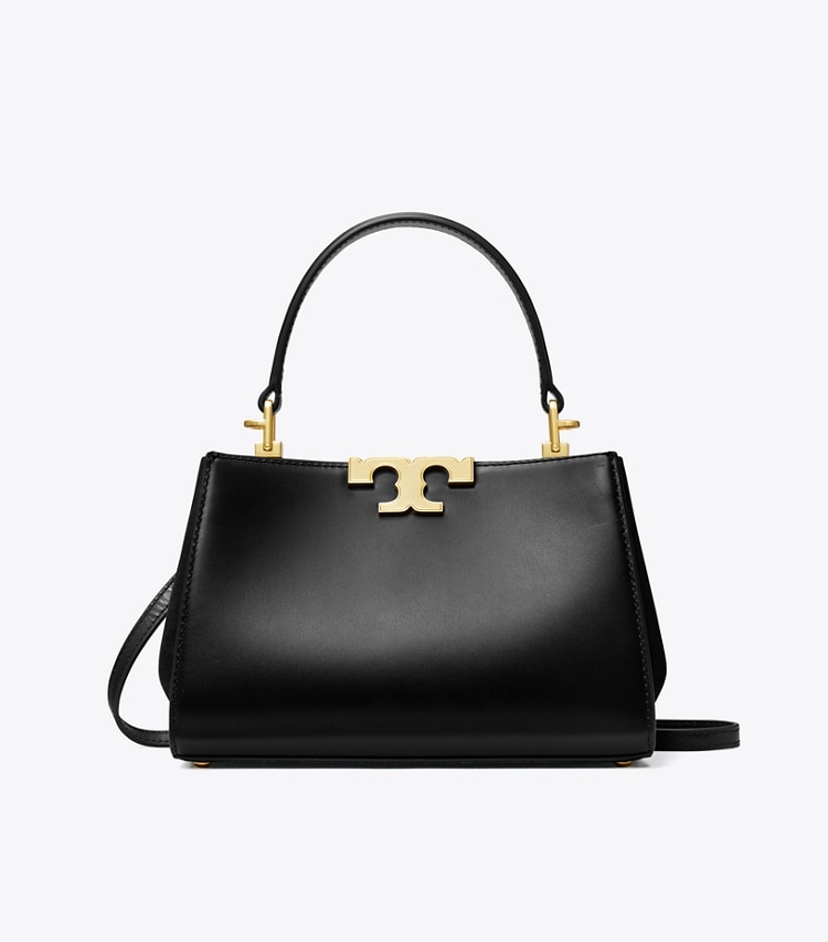Tory Burch diseñador bolsos bandolera minibolso satchel Eleanor en Black frontal