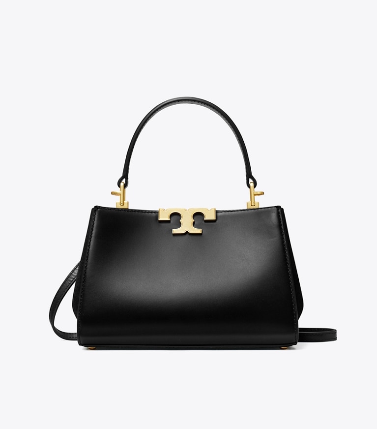 Tory Burch diseñador bolsos bandolera minibolso satchel Eleanor en Black frontal