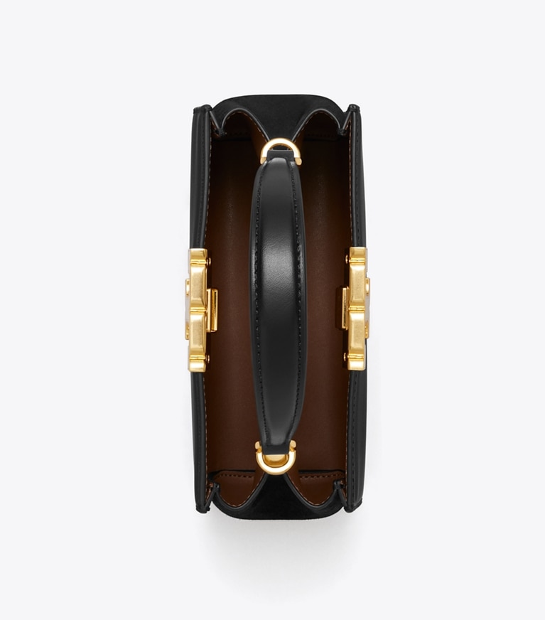 Tory Burch diseñador bolsos bandolera minibolso satchel Eleanor en Black desde arriba