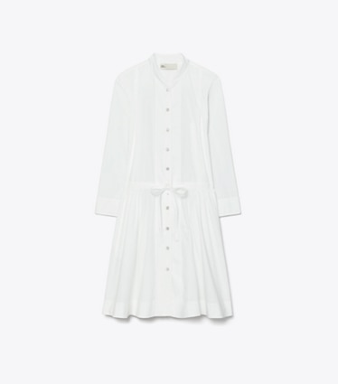 Tory Burch designer strandmode Minikleid aus Baumwolle in White front