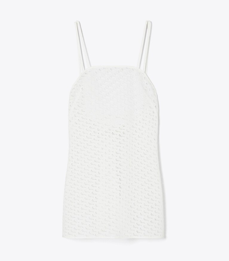 Tory Burch diseñador pareos Minivestido de broderie en White frente