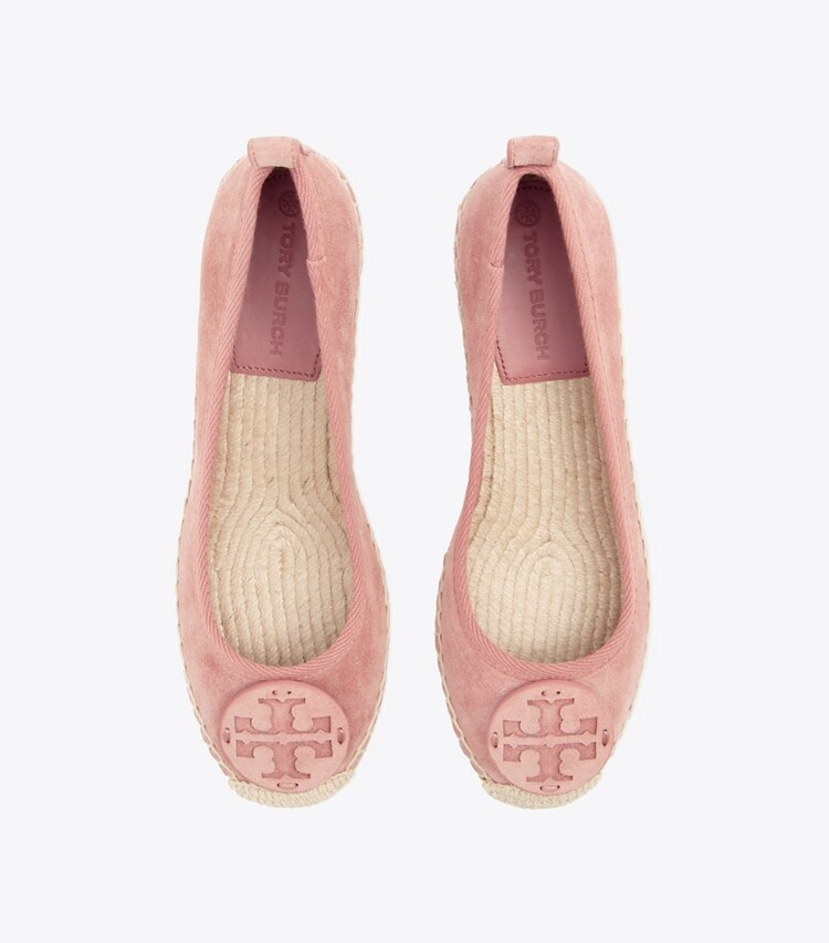 Tory Burch designer espadrilles Minnie Ballet Wedge Espadrille in MALVA overhead