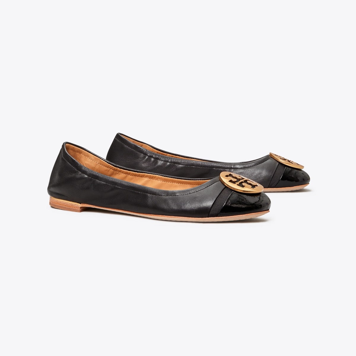 Minnie Patent Cap-Toe Ballet Flat: Women's Designer Flats | Tory Burch