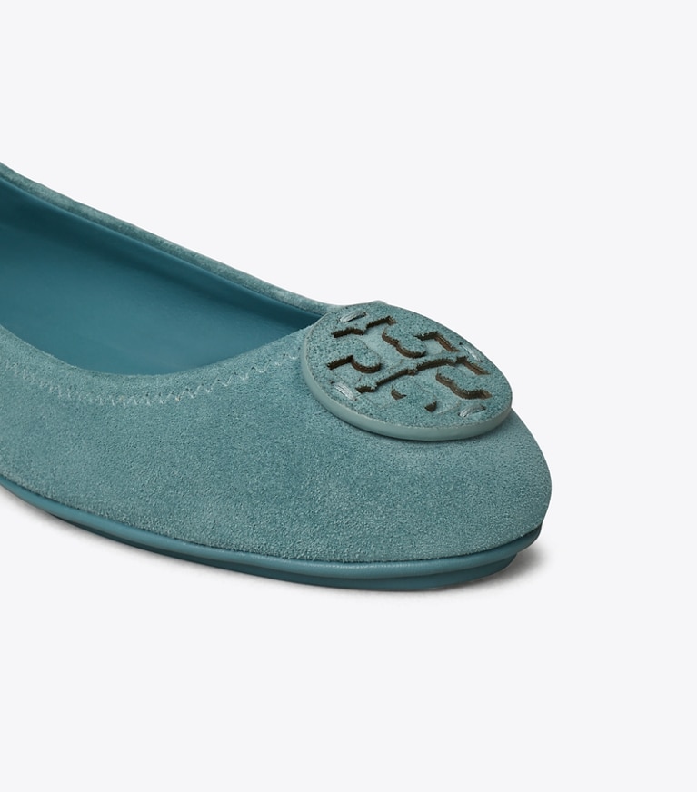 Tory Burch designer フラット ミニー トラベル バレエ スエード in SERENO angle