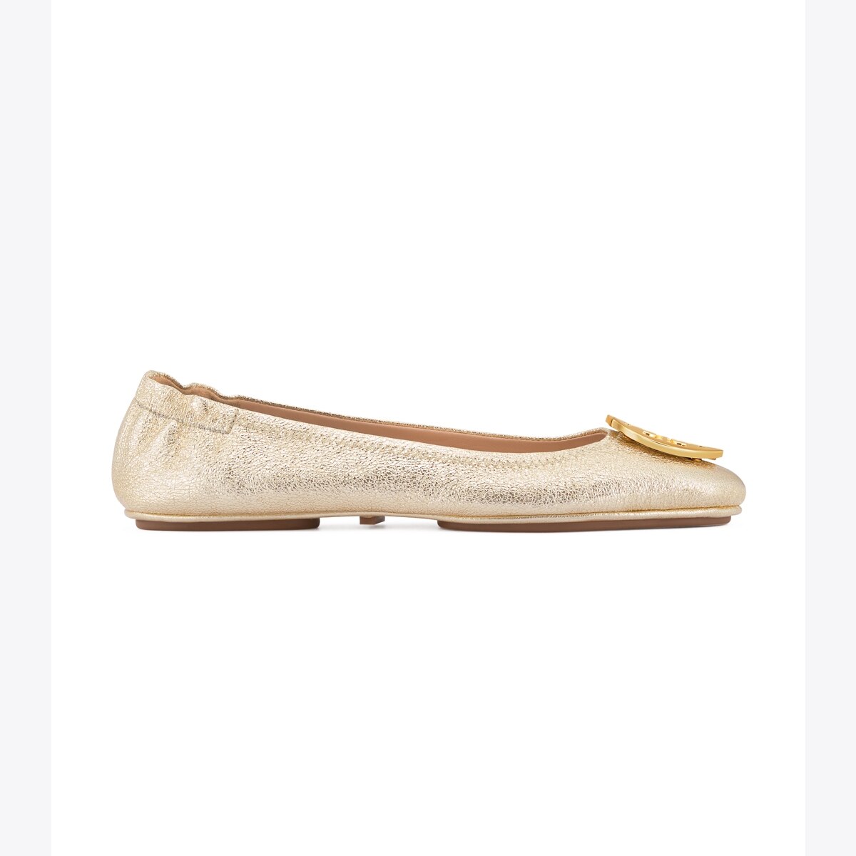 tory burch metallic ballet flats