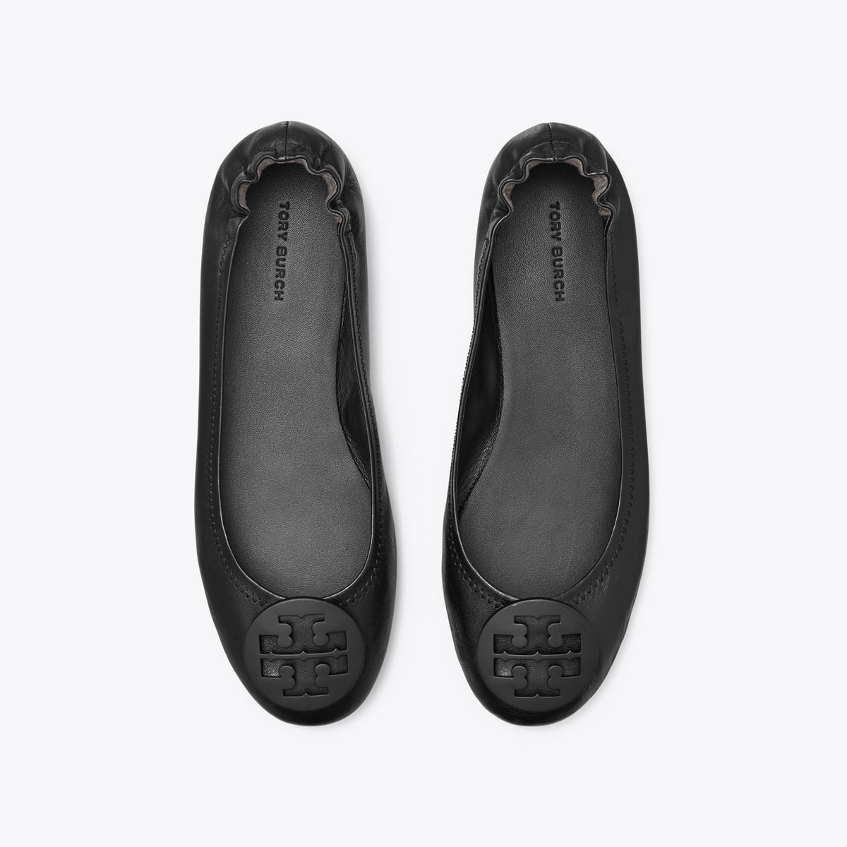 Tory Burch Leather buy Minnie Travel Ballet Flat 8.5 Black