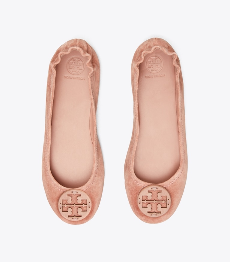 Tory Burch designer flats Minnie Travel Ballet in Malva angle