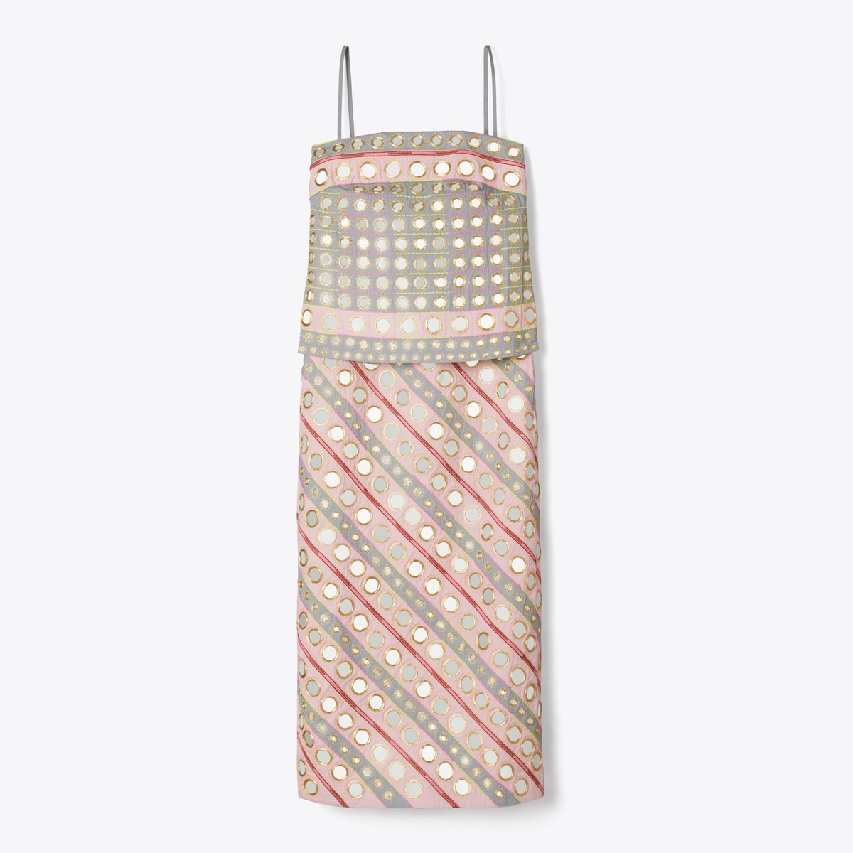 Mirror Embellished Cotton Dress: Women's Designer Dresses | Tory Burch CA Mirror Embellished Cotton Dress: Women's Designer Dresses | Tory Burch CA