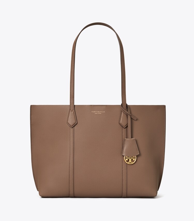 Tory Burch designer tote bags Mittelgroße Perry Tote Bag in CLAM SHELL front