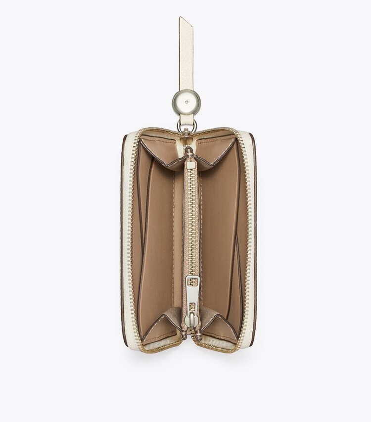 Tory Burch designer geldbörsen Mittelgroße Romy-Geldbörse in Light Cream von oben