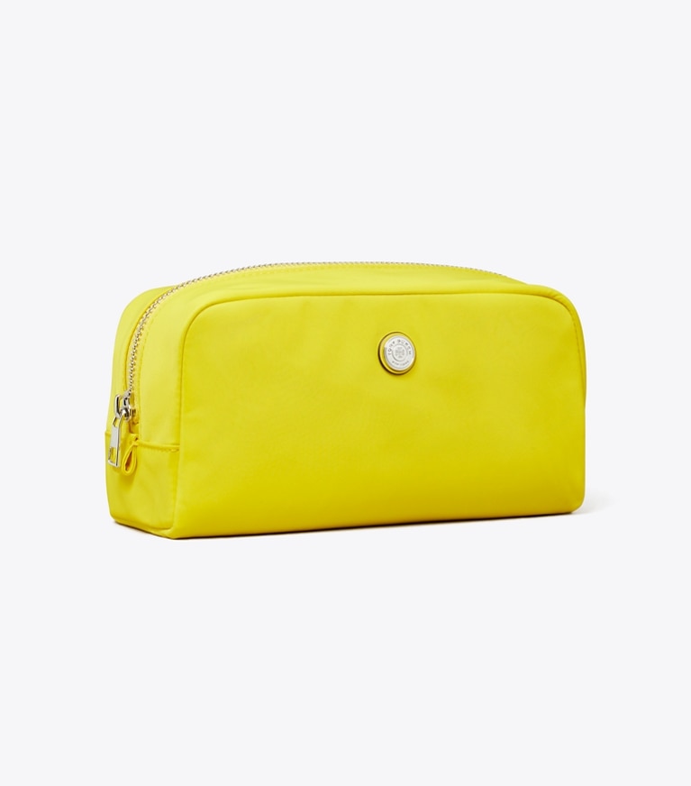 Tory Burch designer kosmetiktaschen Mittelgroßes Kosmetiketui mit Twist-Effekt in Yellow angle