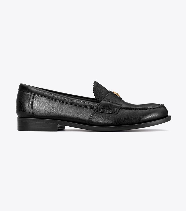 Tory Burch diseñador zapatos planos Mocasín clásico en PERFECT BLACK lateral