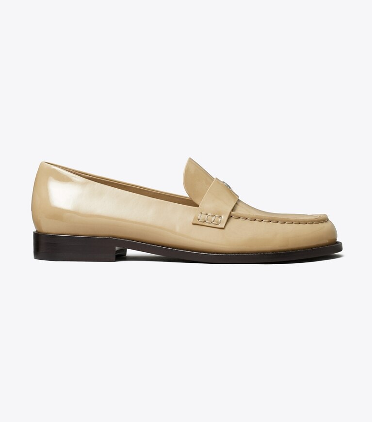 Tory Burch diseñador zapatos planos Mocasín clásico en PALO SANTO lateral
