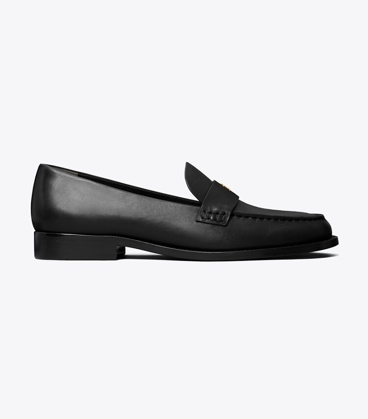 Tory Burch diseñador zapatos planos Mocasín clásico en PERFECT BLACK lateral