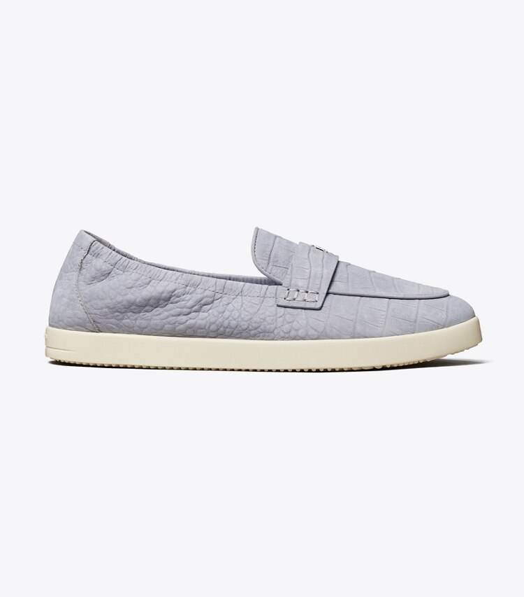 Tory Burch diseñador zapatos planos Mocasín deportivo tipo ballerinas en VAPOR BLUE lateral